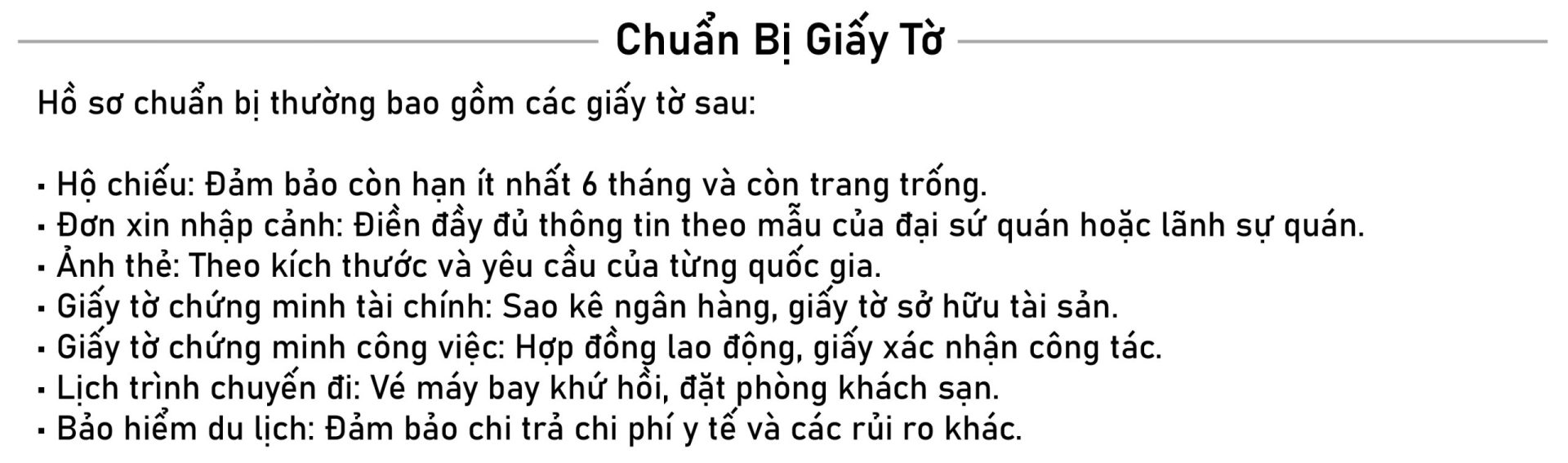 Hồ sơ du lịch Úc